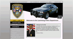 Desktop Screenshot of laurinburgpolice.org